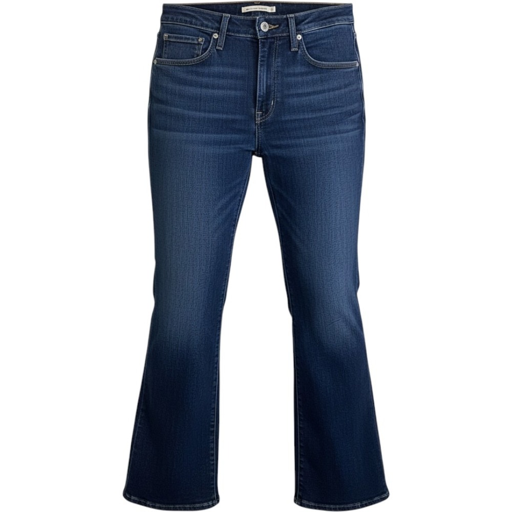 Levis 725 High Rise Bootcut Jeans Dark Wash Stretch Denim 18759-0038 W31 L30